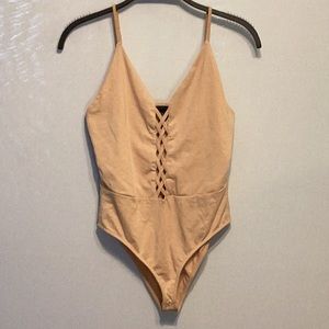 Forever 21 flesh colour bodysuit size small